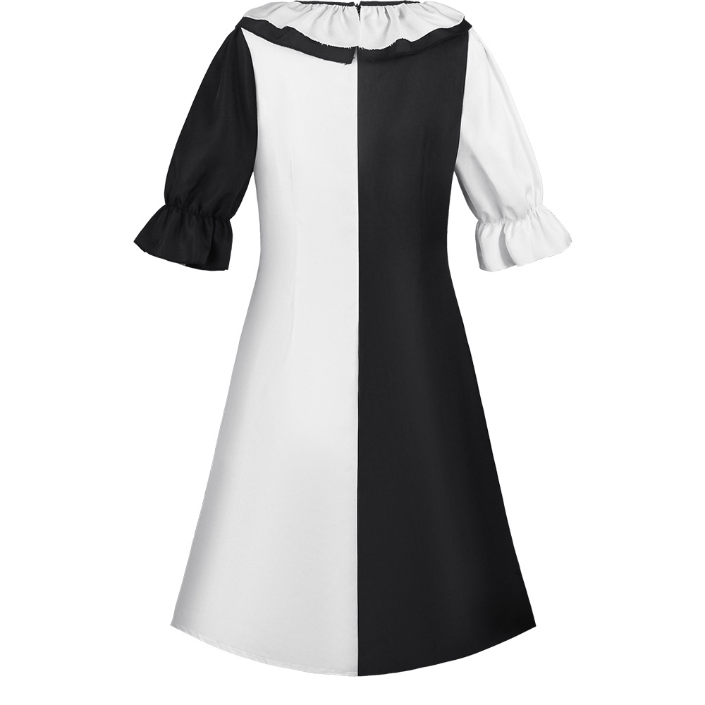 Halloween Horror Clown Costume Role Playing Cosplay Outfit for Adults Unisex